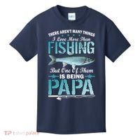 Fishing Papa There Aren't Many Things I Love More Kids T-Shirt thumb 0