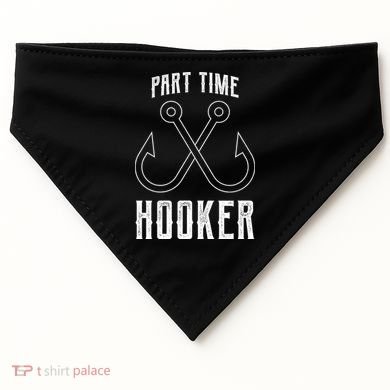 Fishing Part Time Hooker USA-Made Doggie Bandana