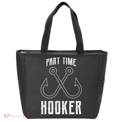 Fishing Part Time Hooker Tote Bag