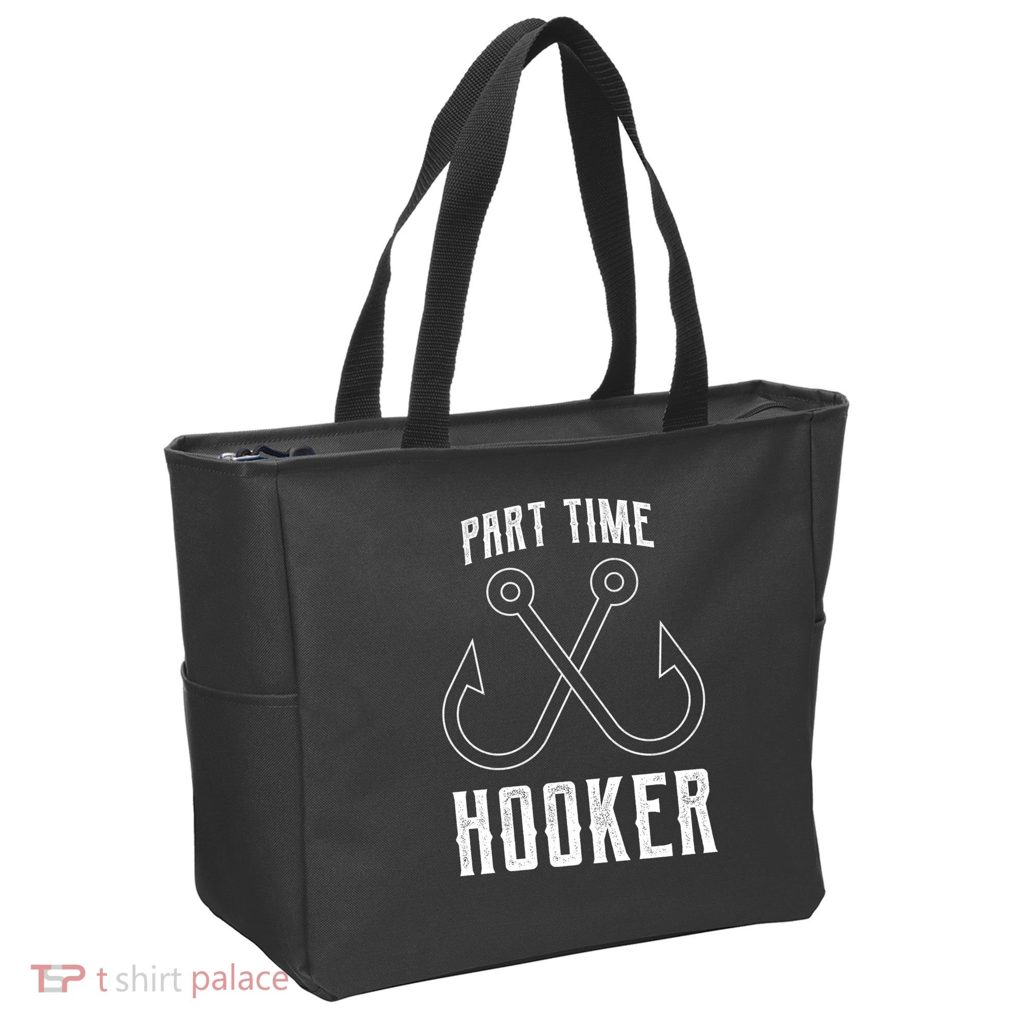 Fishing Part Time Hooker Tote Bag