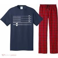 Fishing Pole Hooks USA American Flag Pajama Set thumb 0