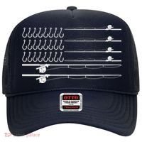 Fishing Pole Hooks USA American Flag Hat thumb 0
