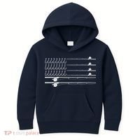 Fishing Pole Hooks USA American Flag Kids Hoodie thumb 0