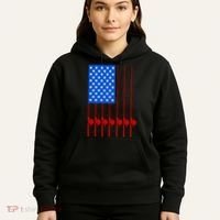 Fishing Poles USA American Flag Hoodie thumb 5