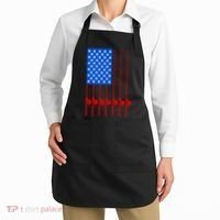 Fishing Poles USA American Flag Apron thumb 2