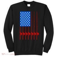Fishing Poles USA American Flag Sweatshirt thumb 0