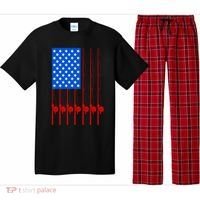 Fishing Poles USA American Flag Pajama Set thumb 0