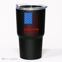 Fishing Poles USA American Flag Tumbler thumb 0