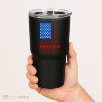 Fishing Poles USA American Flag Tumbler thumb 2
