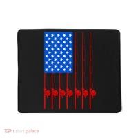 Fishing Poles USA American Flag Mousepad thumb 0