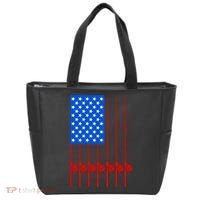 Fishing Poles USA American Flag Tote Bag thumb 0