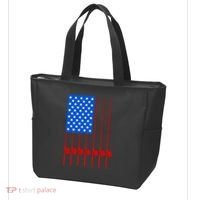 Fishing Poles USA American Flag Tote Bag thumb 3