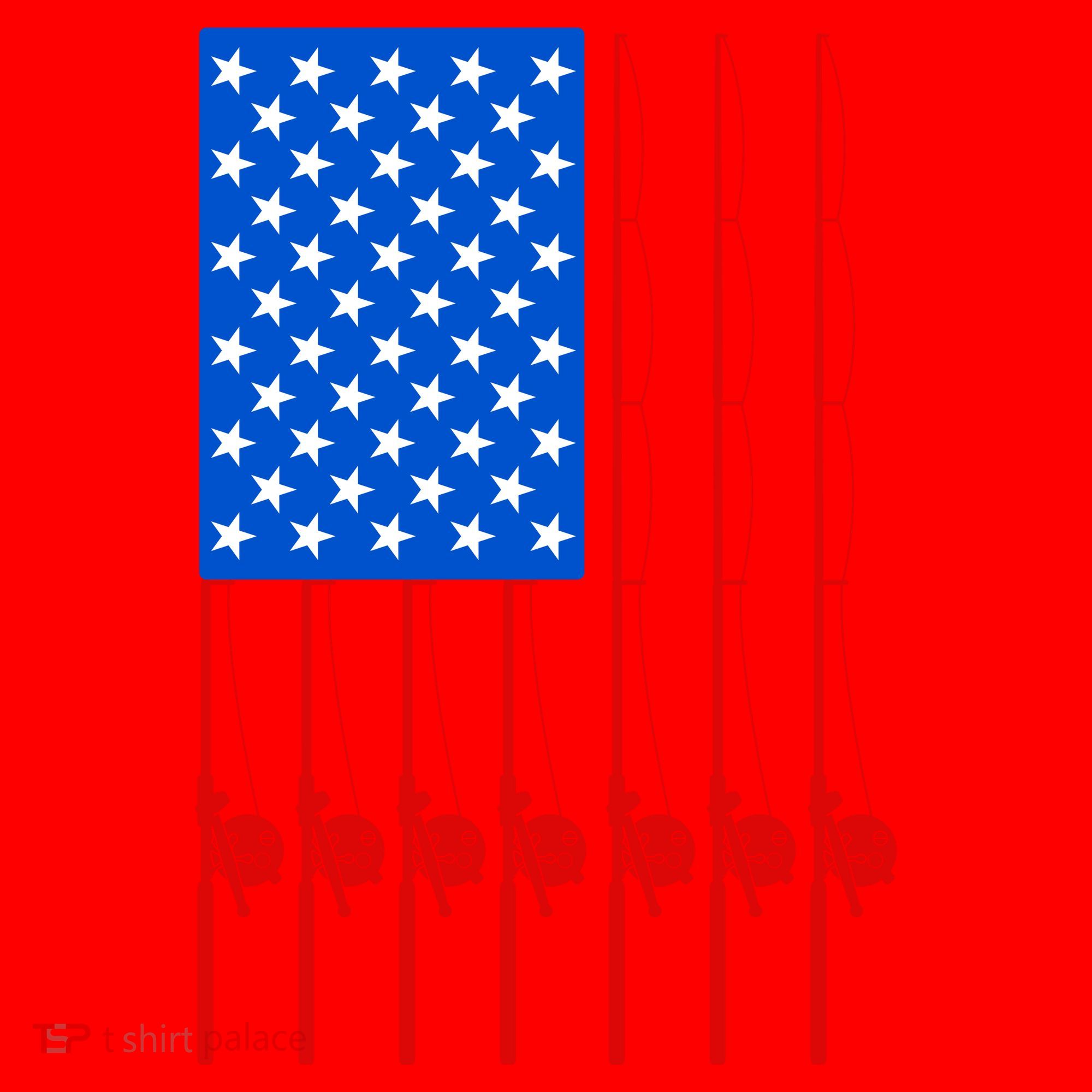 Fishing Poles USA American Flag Santa Hat