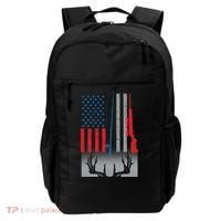 Fishing Rod Hunting Rifle American Flag Backpack thumb 0