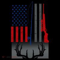Fishing Rod Hunting Rifle American Flag Coffee Mug thumb 5