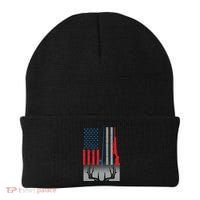 Fishing Rod Hunting Rifle American Flag Beanie thumb 0