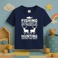 Fishing Solves Most Of My Problems Hunting Solves The Rest Toddler T-Shirt thumb 3