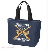 Fishing Solves Most Problems Hunting Solves The Rest Tote Bag thumb 3