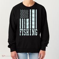 Fishing USA Flag Women's Sweatshirt thumb 0