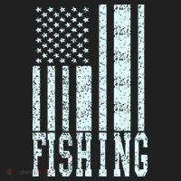 Fishing USA Flag Women's Sweatshirt thumb 2