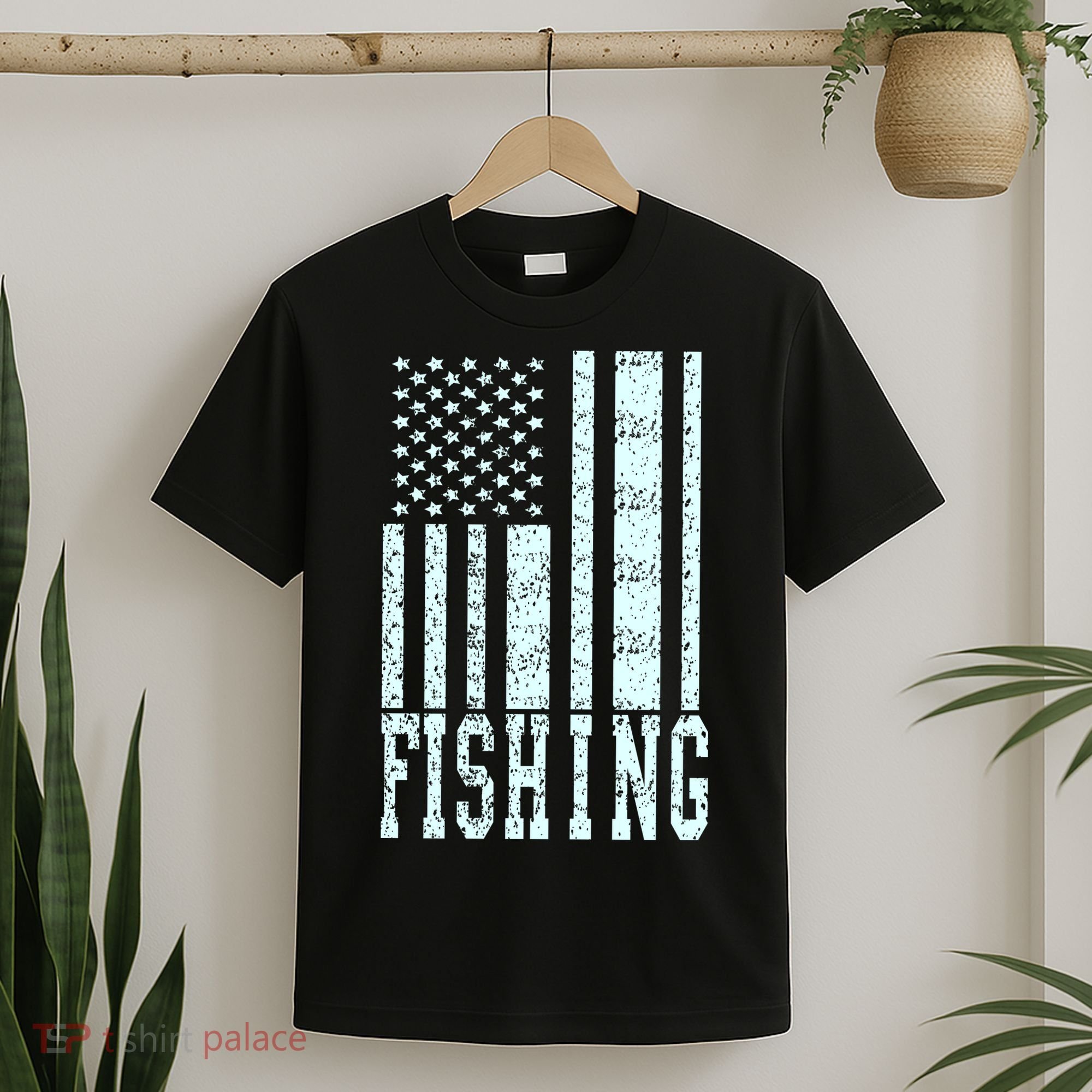 Fishing USA Flag T-Shirt