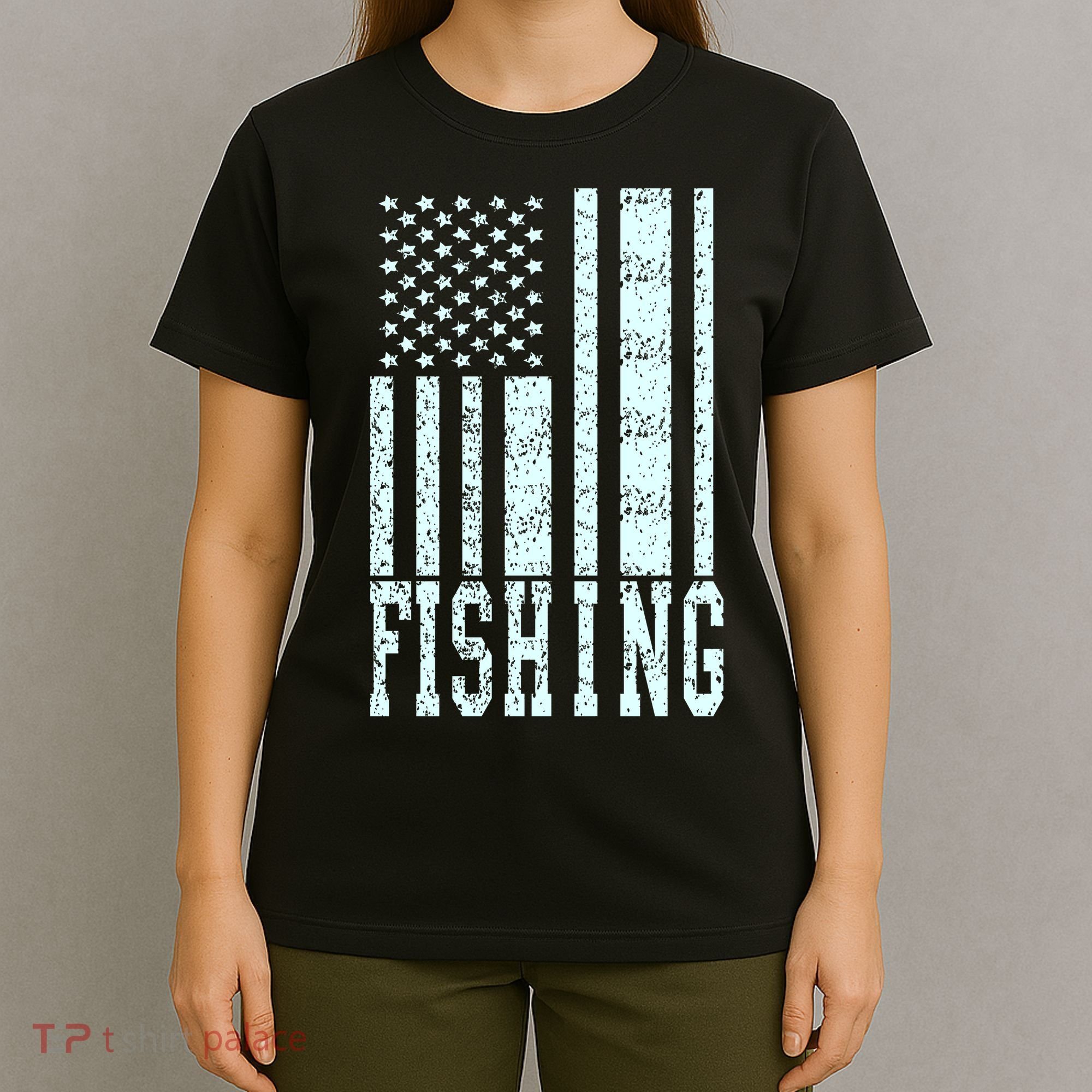 Fishing USA Flag T-Shirt