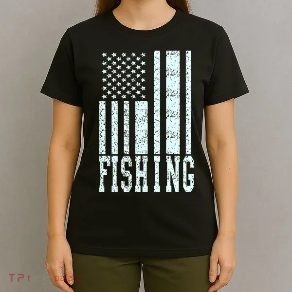 Fishing USA Flag T-Shirt
