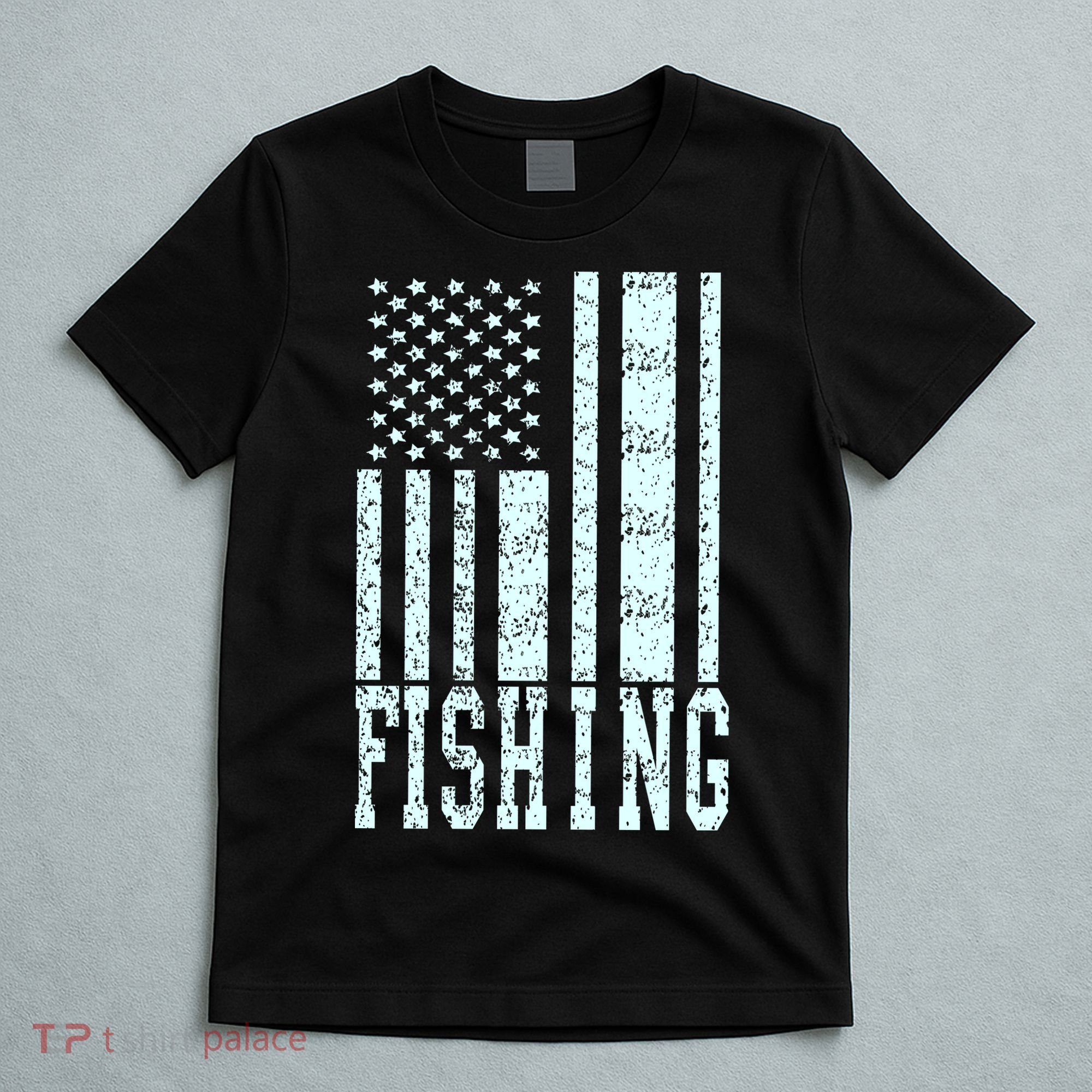 Fishing USA Flag T-Shirt