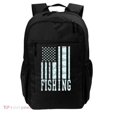 Fishing USA Flag Backpack
