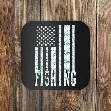 Fishing USA Flag Coaster
