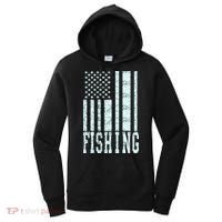 Fishing USA Flag Women's Hoodie thumb 0