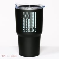 Fishing USA Flag Tumbler thumb 0