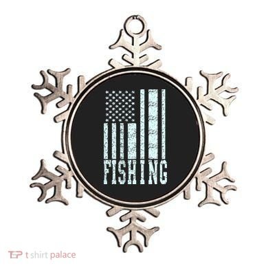 Fishing USA Flag Ornament