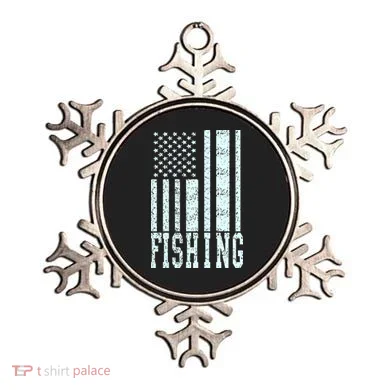 Fishing USA Flag Ornament