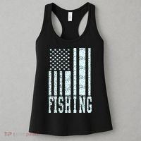 Fishing USA Flag Women's Tank Top thumb 3