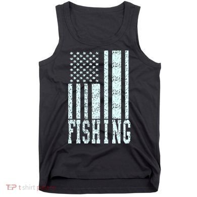 Fishing USA Flag Tank Top