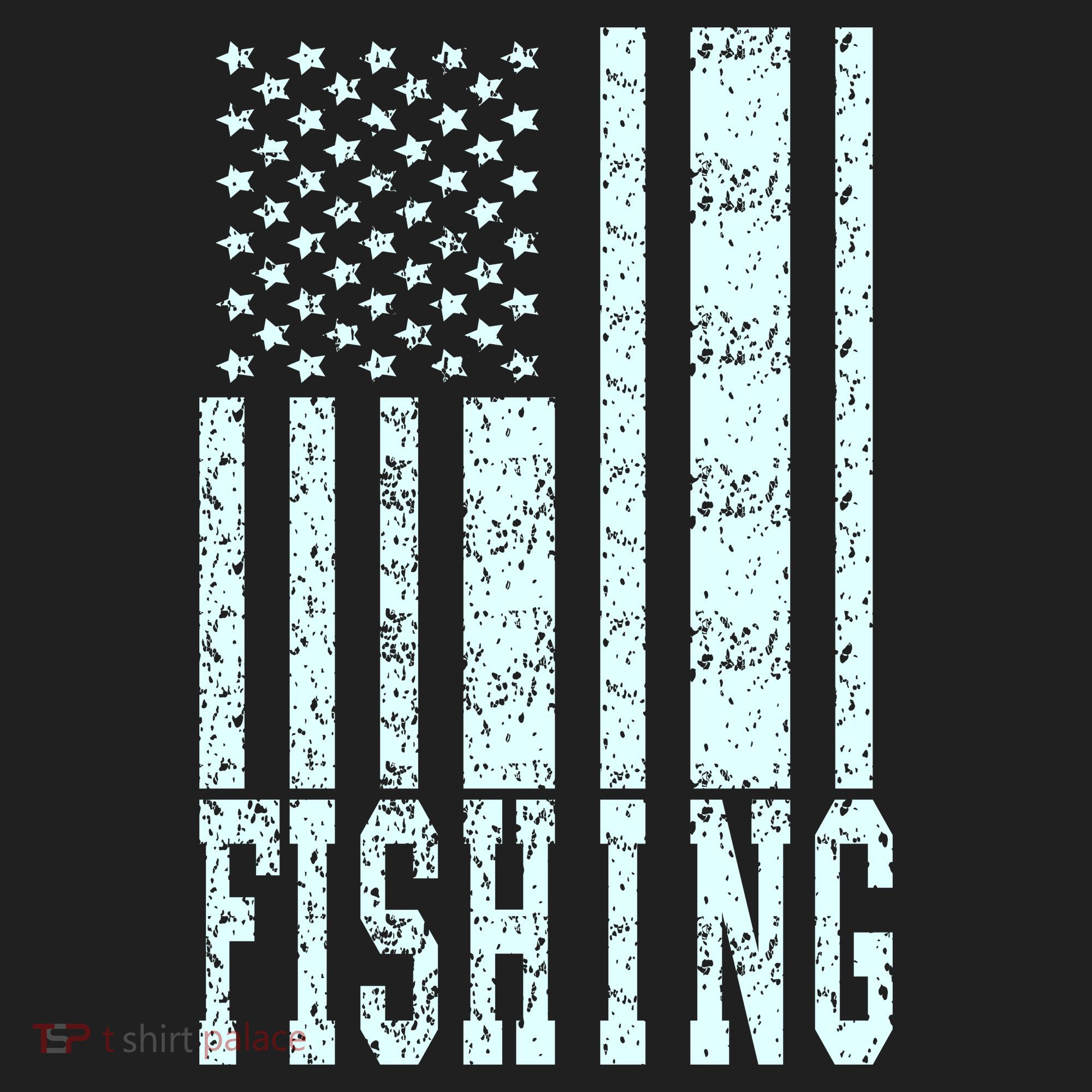 Fishing USA Flag Golf Towel