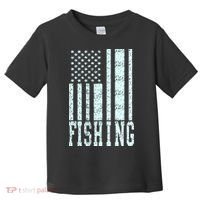 Fishing USA Flag Toddler T-Shirt thumb 0
