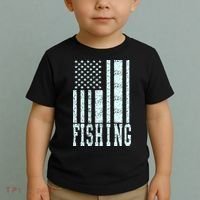 Fishing USA Flag Toddler T-Shirt thumb 2