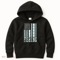 Fishing USA Flag Kids Hoodie thumb 0