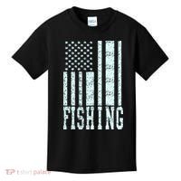 Fishing USA Flag Kids T-Shirt thumb 0