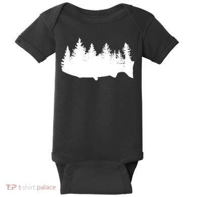 Fishing Wilderness Baby Bodysuit