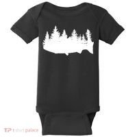 Fishing Wilderness Baby Bodysuit thumb 0