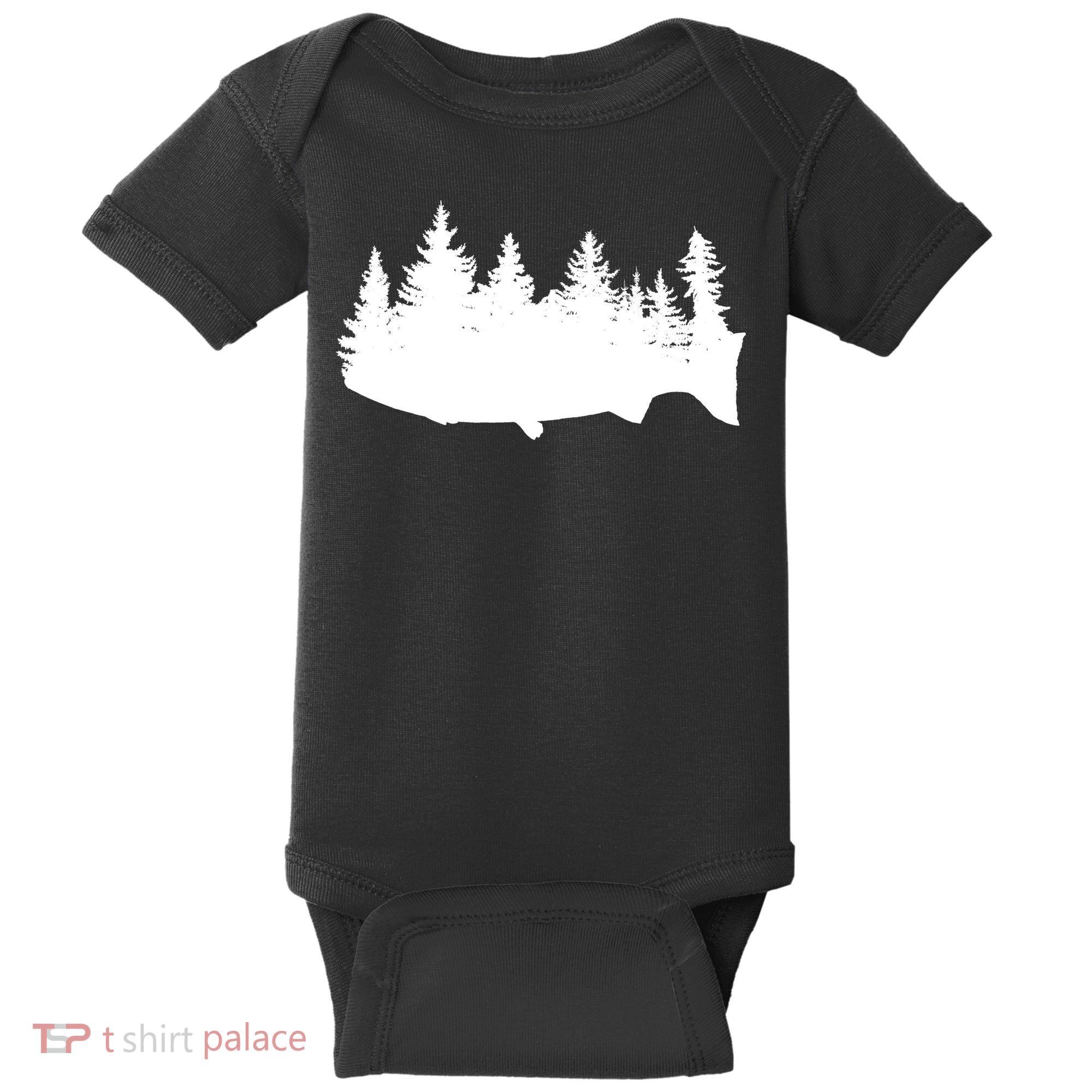 Fishing Wilderness Baby Bodysuit