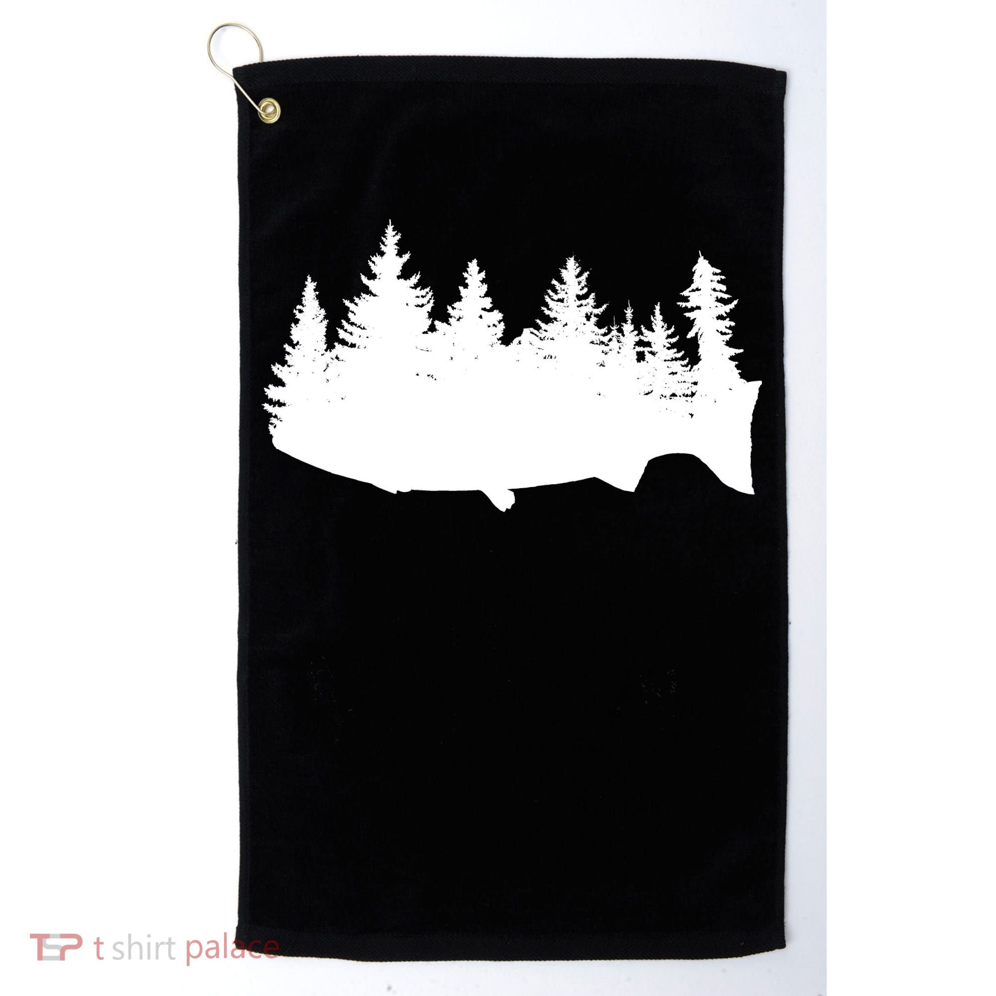 Fishing Wilderness Golf Towel