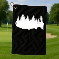 Fishing Wilderness Golf Towel thumb 1