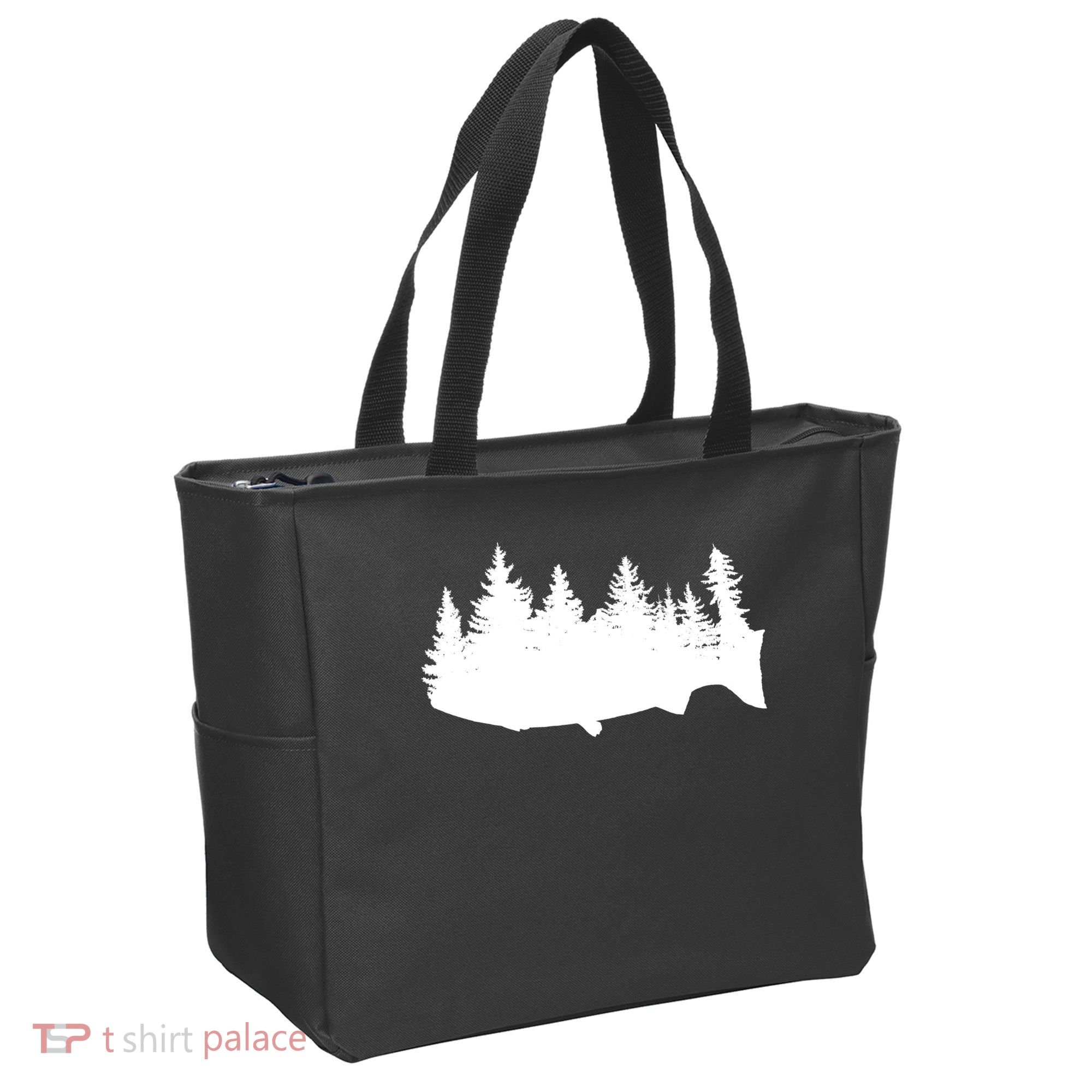 Fishing Wilderness Tote Bag