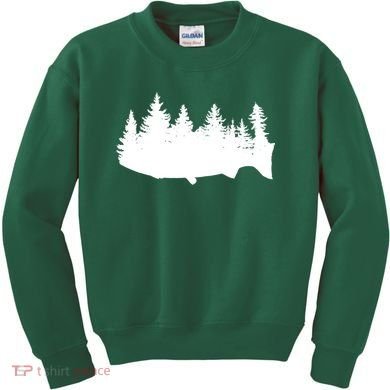 Fishing Wilderness Kids Sweatshirt