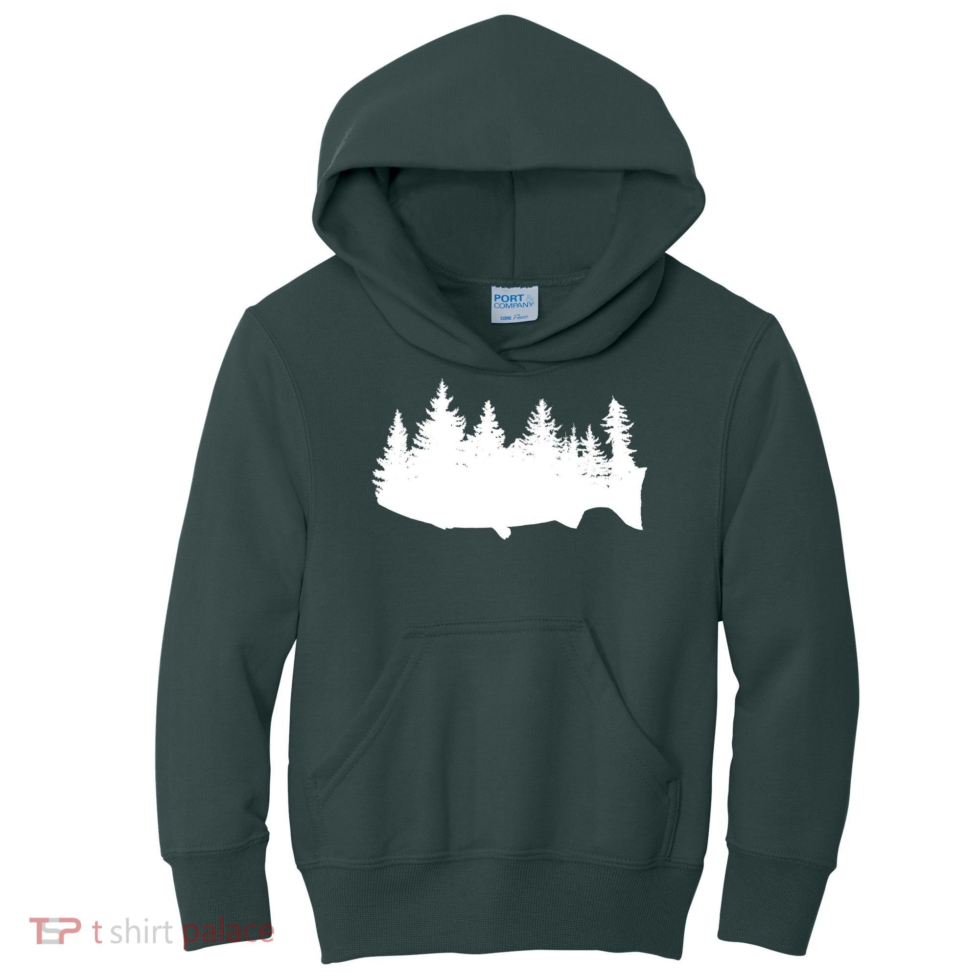 Fishing Wilderness Kids Hoodie
