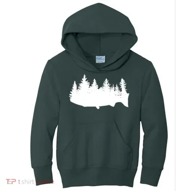 Fishing Wilderness Kids Hoodie